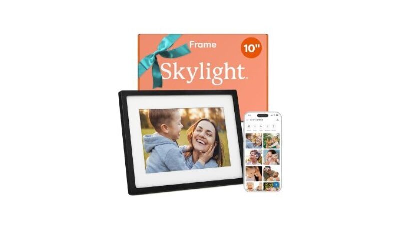 Skylight Frame - 10 Inch Digital Picture Frame, Easy Setup & Touch Screen