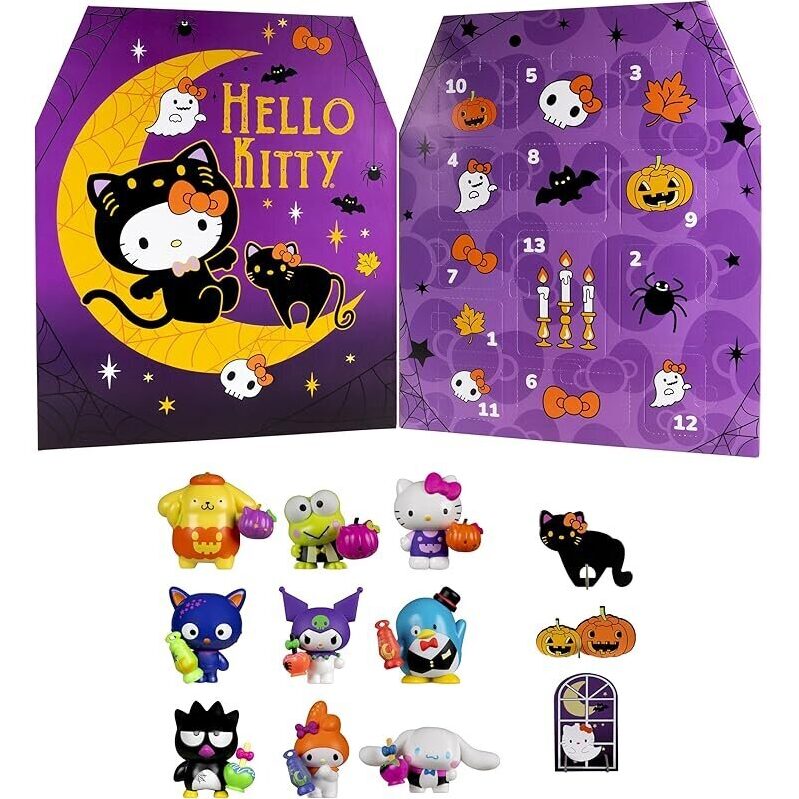 Hello Kitty and Friends Halloween Countdown Calendar with 9 Figures
