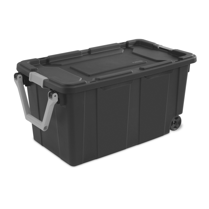 Sterilite 40 Gallon Wheeled Plastic Storage Container w/Handle - Robust Storage Solution