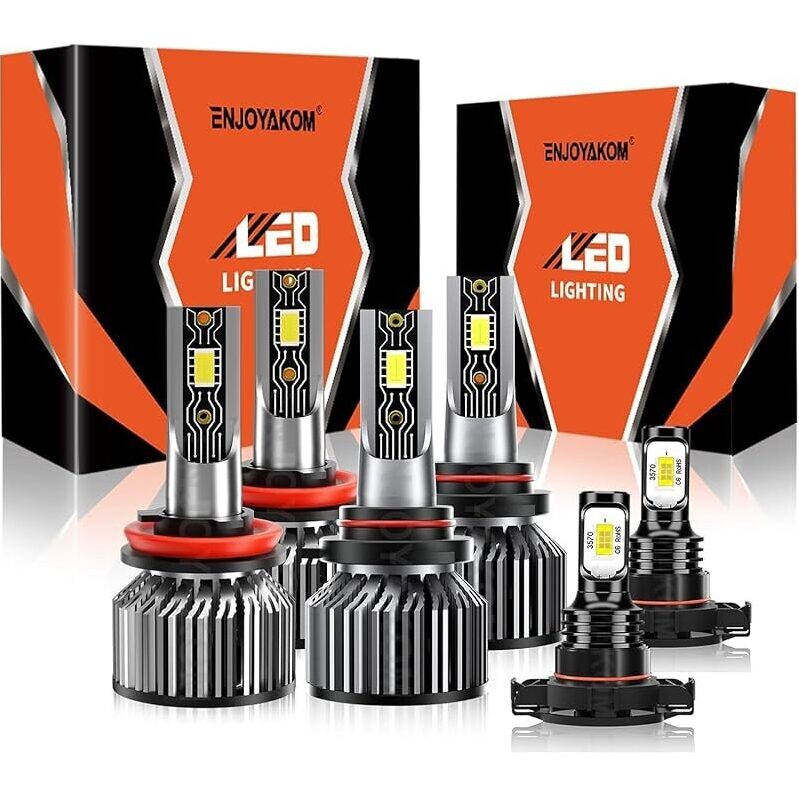 6-Pack TXBILMOO H11 High/Low Beam 5202 Fog Light Bulbs