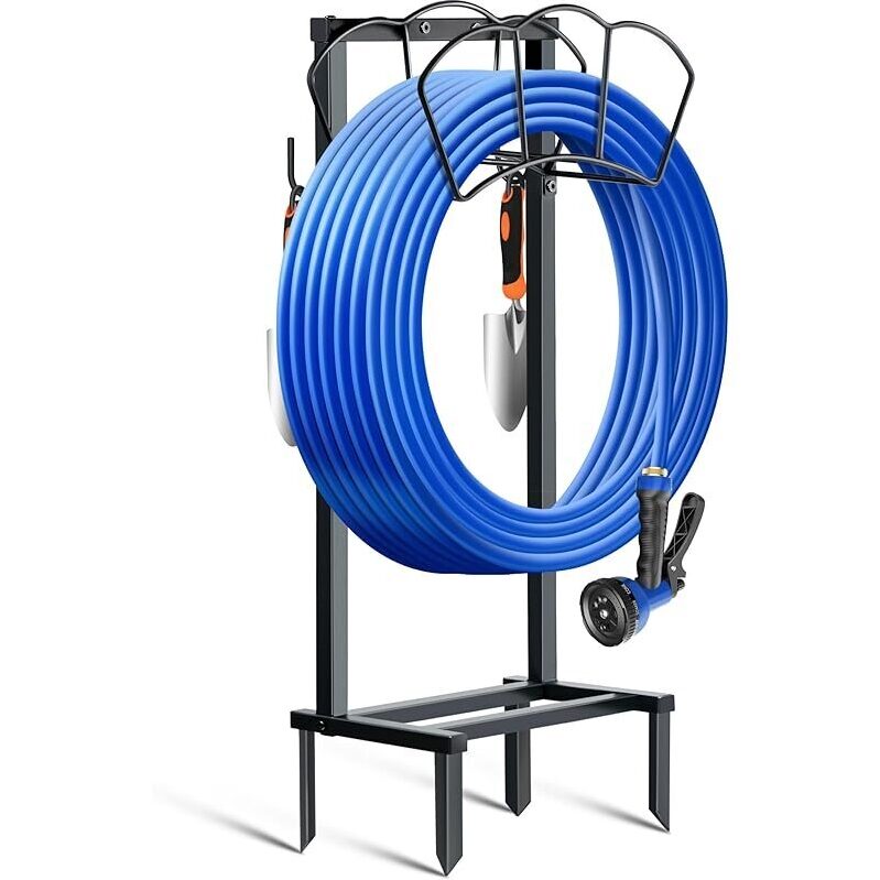 Heavy Duty Garden Hose Holder - Ideal for Up to 150ft Hoses
