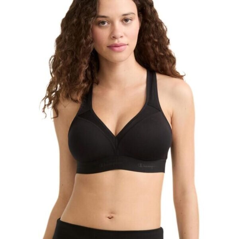 Champion Curvy Sports Bra - Black, X-Large, 57% Off