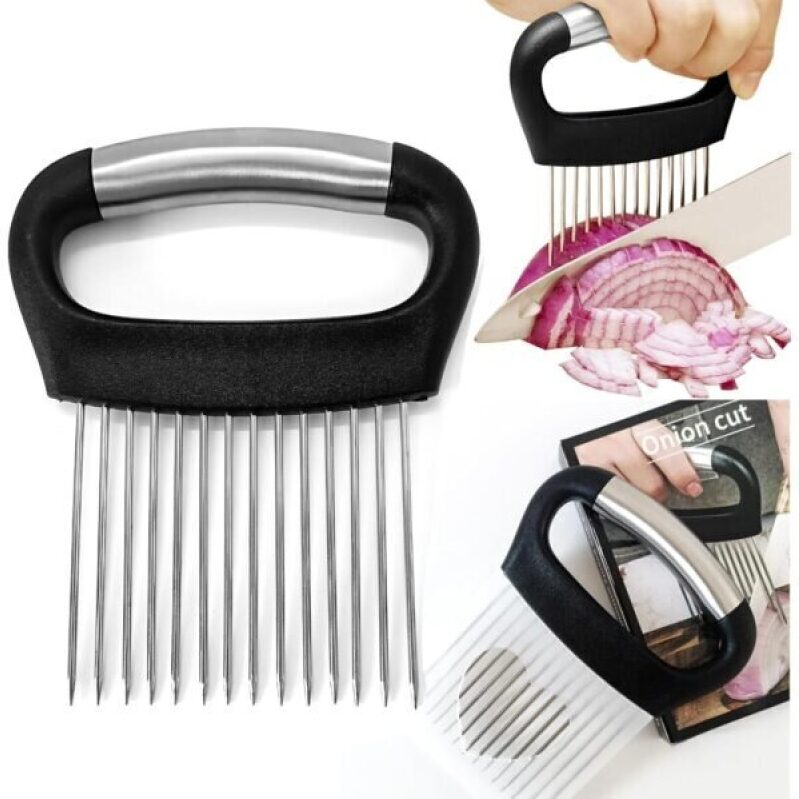Furneet Onion Slicer - Stainless Steel Vegetable Chopper
