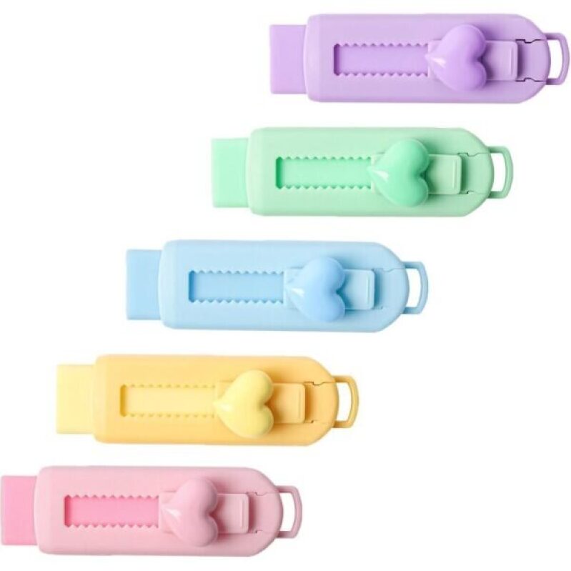 5 Pack of Colorful Pencil Stretchers - Ideal for School and Office