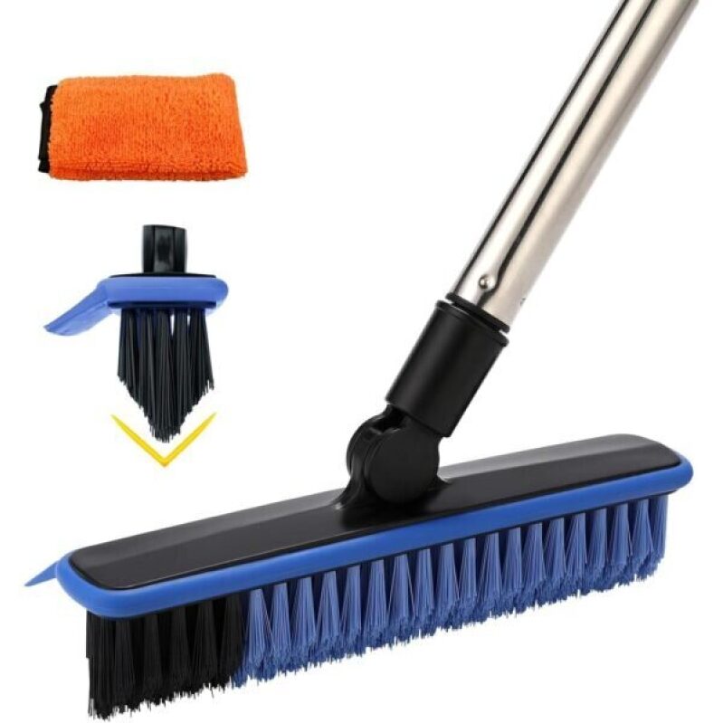 Efficient 2-in-1 Floor Brush and Grout Cleaner with 57.8 Inch Handle -34% Discount