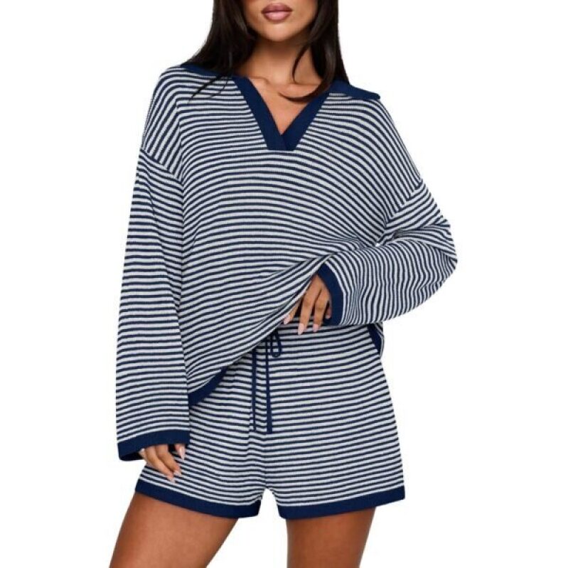 Women's Striped Sweater Set - 42% Off