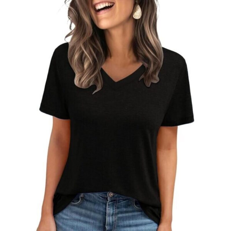 C.O.Z.Y Women's V-Neck T-Shirt - Stylish and Comfortable