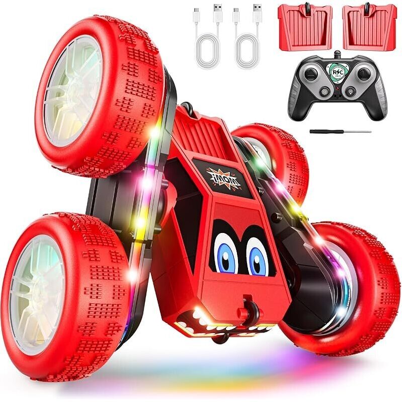 WayEee 360-deg Flips Remote Control Car with LED Lights