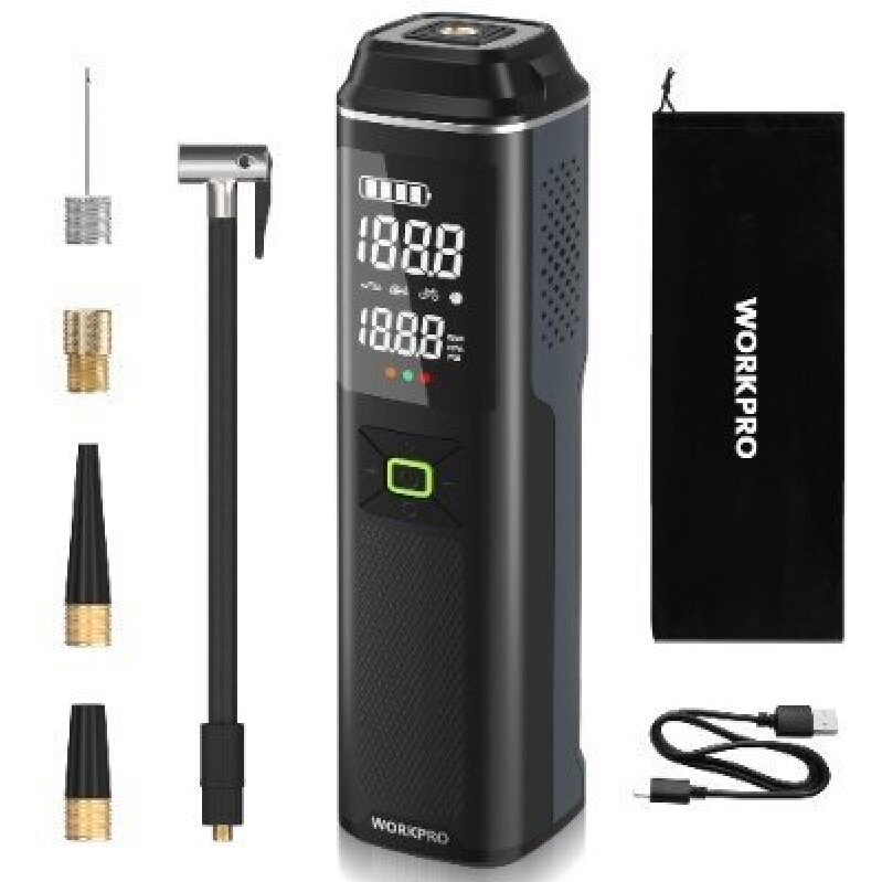 Portable Tire Inflator with Digital Display - Perfect for On-the-Go Use