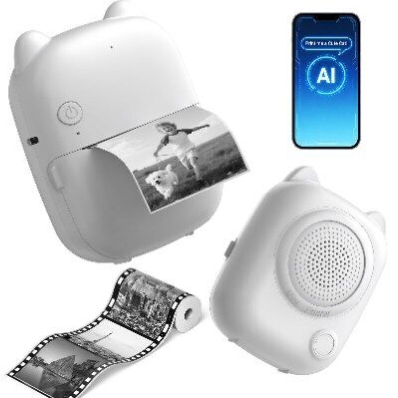 Portable Mini Voice Activated Printer - Instant Photo Printing