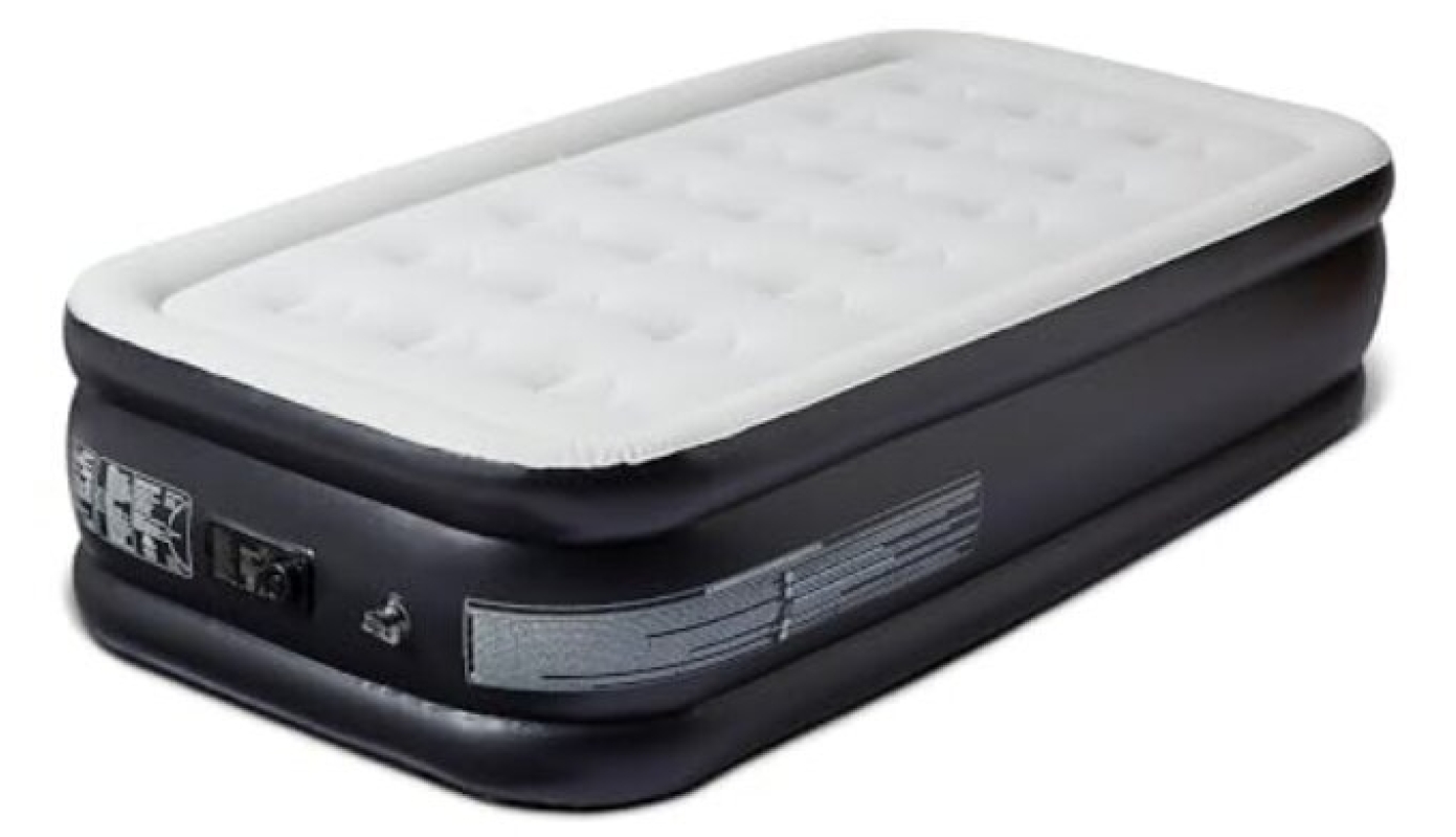 Amazon Basics Inflatable Air Mattress with Electric Pump - Twin Size, 18 inch Height