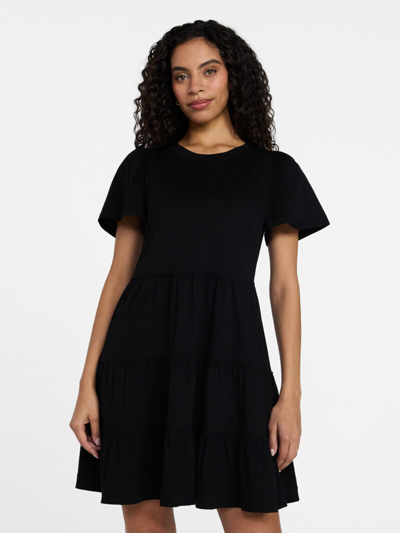 Time and Tru Women's Plus Cotton Swing Dress - Stylish and Comfortable