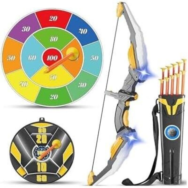 LED Light Bow and Arrow Set for Kids - 37% Discount