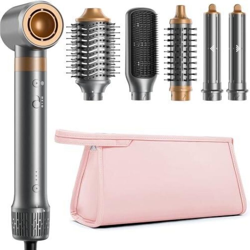 High-Speed Multi-Functional Hair Dryer and Curler Set - 62% OFF