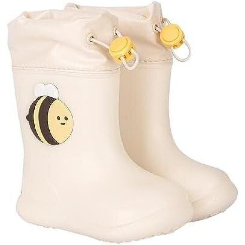 50% Off Children's Waterproof High-Top Rain Boots with BeeBee Design