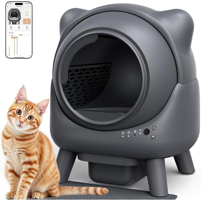 Feelneedy 65L Self-Cleaning Smart Litter Box - Effortless Cat Care