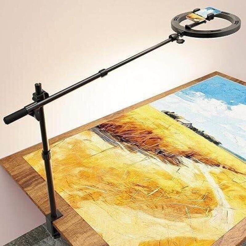 IlluminaTech Desk Ring Light with Phone Stand - 25% OFF