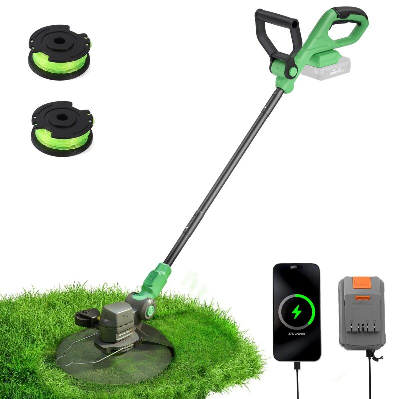 WORKPROX 12inch 20V Weed Wacker with 4.0Ah Battery - Efficient and Versatile Yard Tool