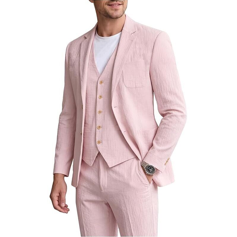 Stylish Autrl 3-Piece Slim Fit Mens Suit - Modern & Elegant