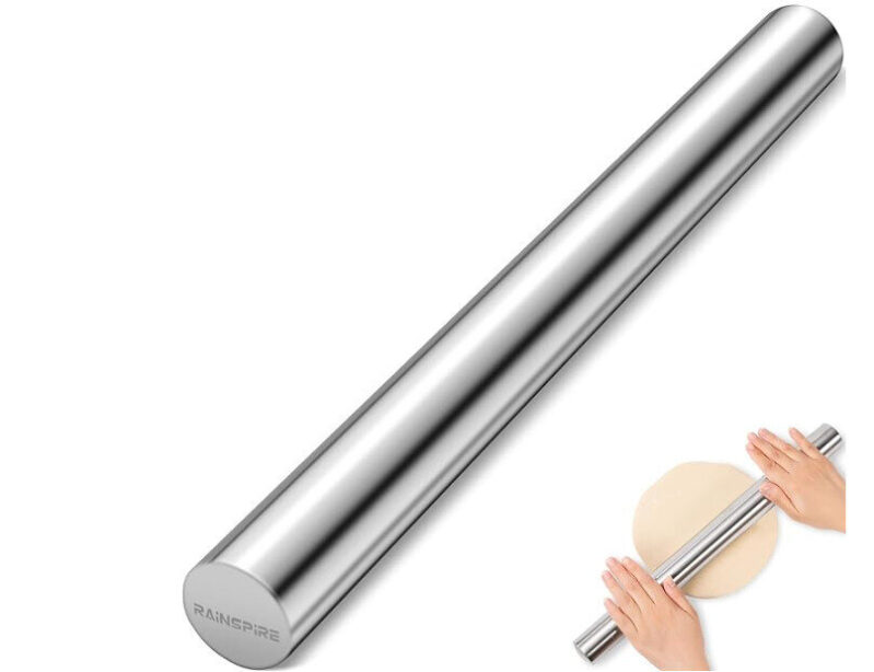 High-Quality Stainless Steel Rolling Pin - Prime Deal