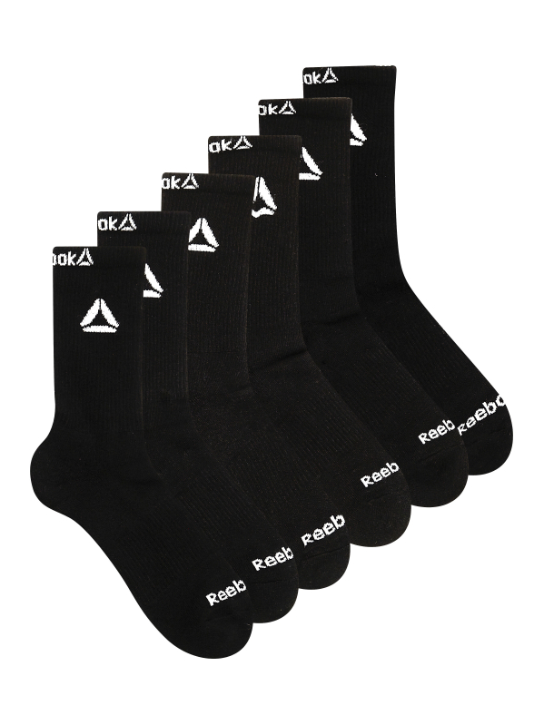 6-Pack Reebok Performance Cotton Targeted Cushion Crew Socks