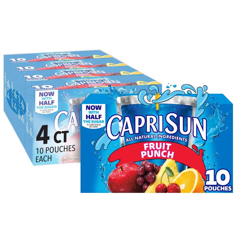 Capri Sun Fruit Punch Juice Drink Blend - 40ct, 6oz Pouches