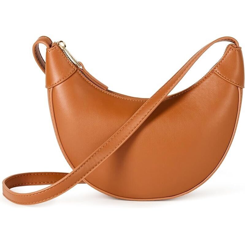 The Drop Kinsley Cresent Crossbody Bag - Timeless Leather Accessory