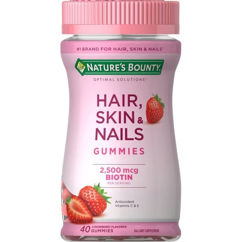 Nature's Bounty Optimal Solutions Hair, Skin & Nails Gummies - 40ct