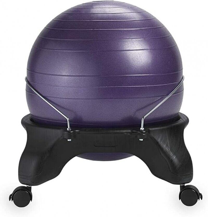 Gaiam Classic Backless Balance Ball Chair - Purple