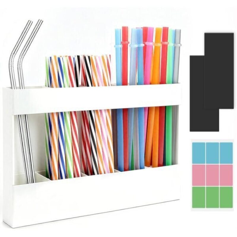 Seaflash Acrylic Straw Organizer - Maximize Storage Efficiency