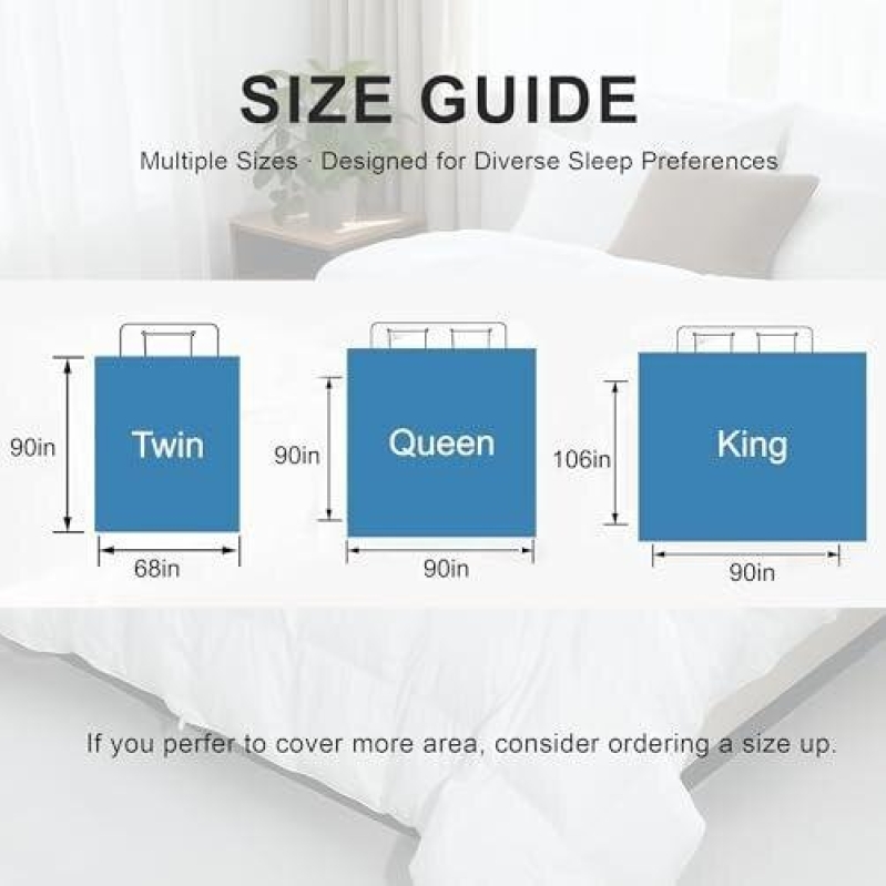 50% Off: Premium Goose Feather Down Duvet - Twin, Queen, King Sizes Available