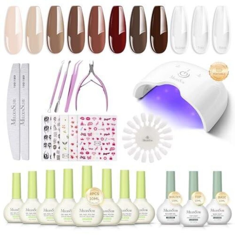 Wireless LED Light Therapy Manicure Kit - Smart Sensor & Plant-Based Nail Polish 50% Off