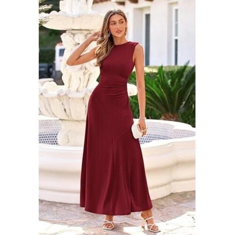 Sleevesless Ruffled Maxi Dress - Perfect for Spring