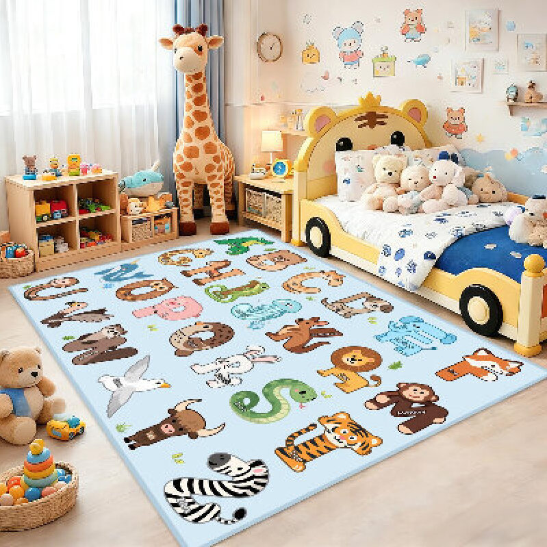 Educational Playroom Carpet for Kids - Durable and Safe
