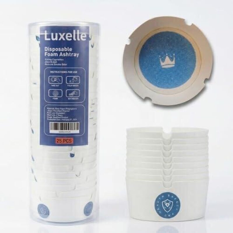 Luxelle Disposable Foam Ashtray, 25 Count - 50% Off