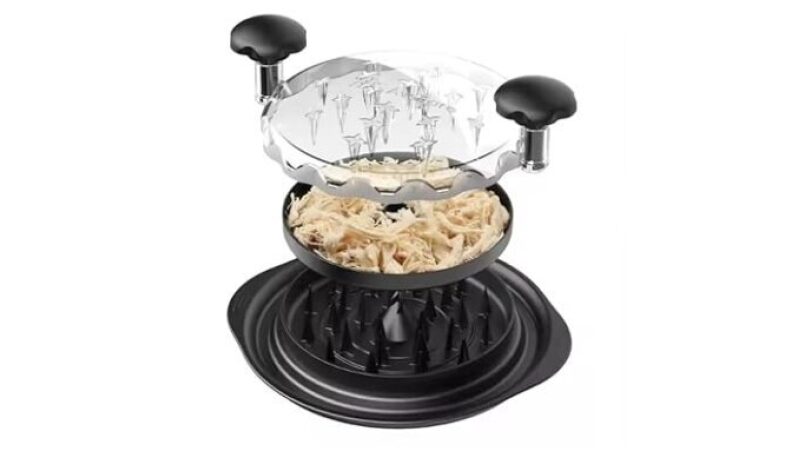 Chicken Shredder Large Chicken Breast Shredder Tool Twist with Brush&Fork