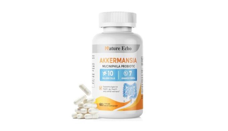 Nature Echo Akkermansia Probiotic Supplement - 10 Billion Cells for Digestive Health