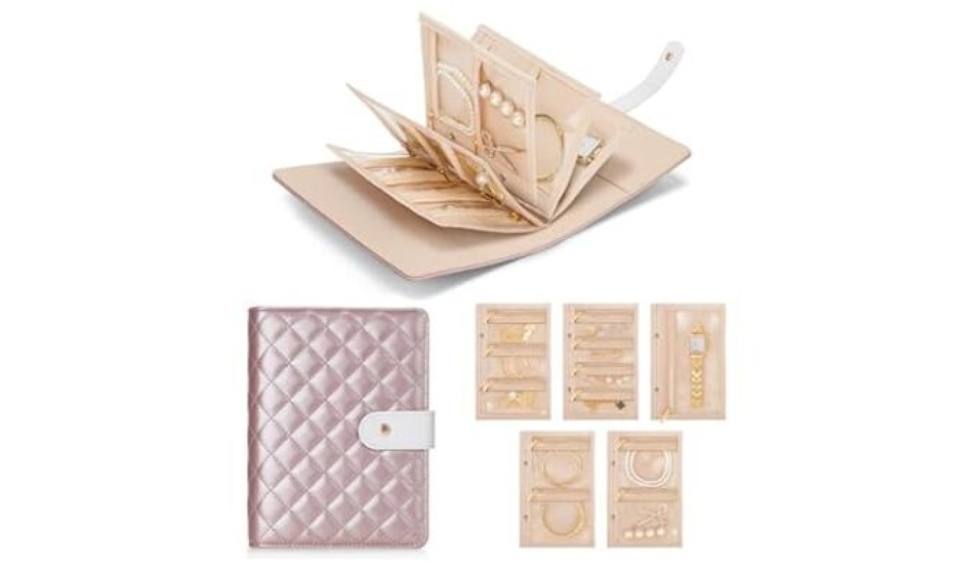 Elegant Jewelry Organizer Set with Quilted Cover - Ultimate Storage Solution