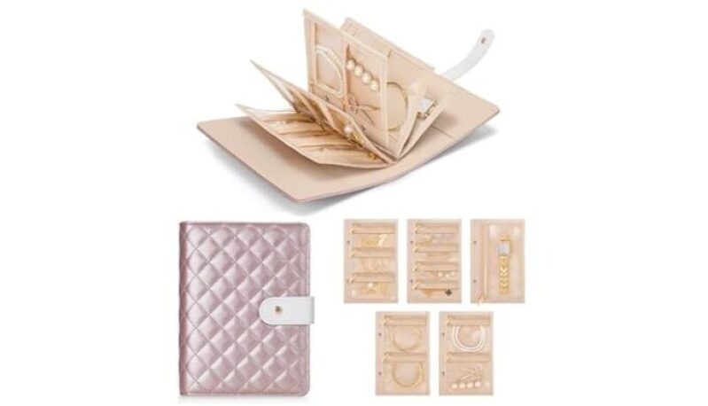 Elegant Jewelry Organizer Set with Quilted Cover - Ultimate Storage Solution