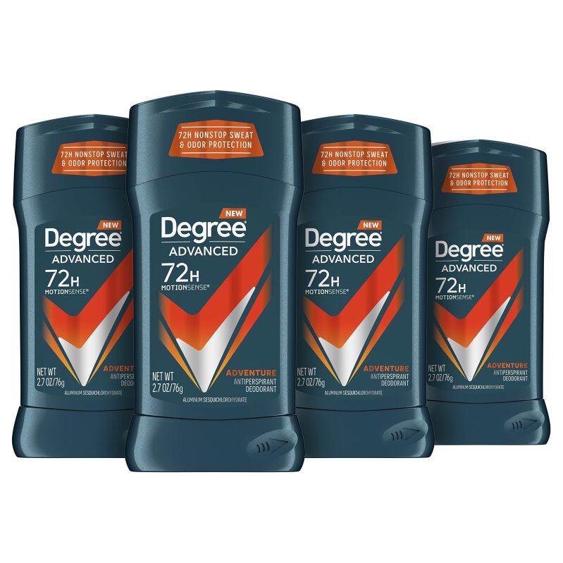 Degree Men's Advanced Adventure Antiperspirant Deodorant, 2.7 oz - 4 Pack