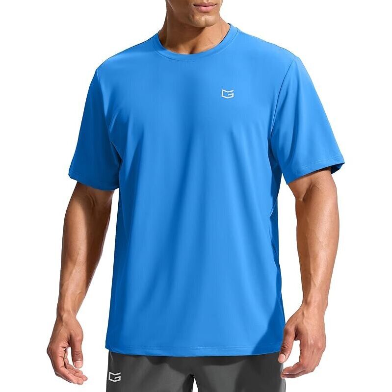 Men's UPF 50+ Sun Protection Swim Shirt - Cool, Safe Outdoor Exercise