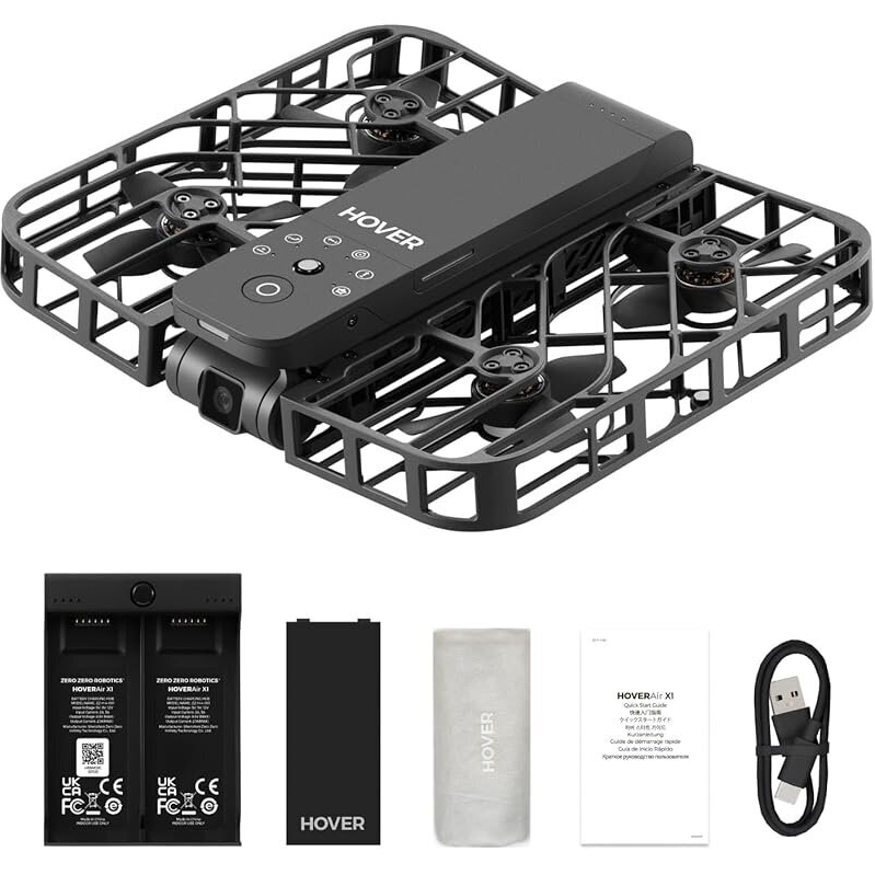 HOVERAir X1 Self-Flying Camera Drone with Battery Kit - Capture Stunning Aerial Footage