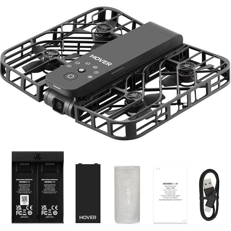 HOVERAir X1 Self-Flying Camera Drone with Battery Kit - Capture Stunning Aerial Footage
