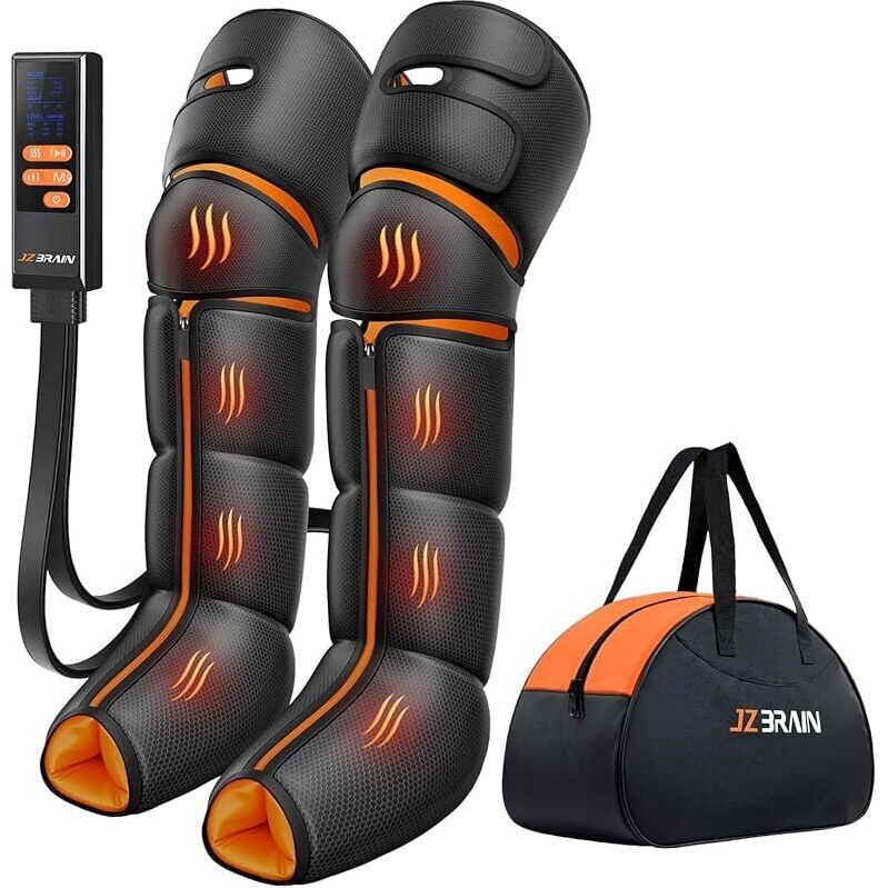 Jzbrain 6-Mode 9-Intensity Heated Compression Foot & Calf Leg Massager