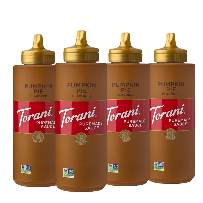 4pk Torani Puremade Sauce Pumpkin Pie - Natural, Kosher, Gluten Free