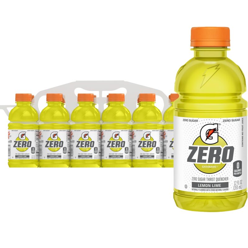 12-Pack Gatorade G Zero Sports Drink Lemon Lime 12oz