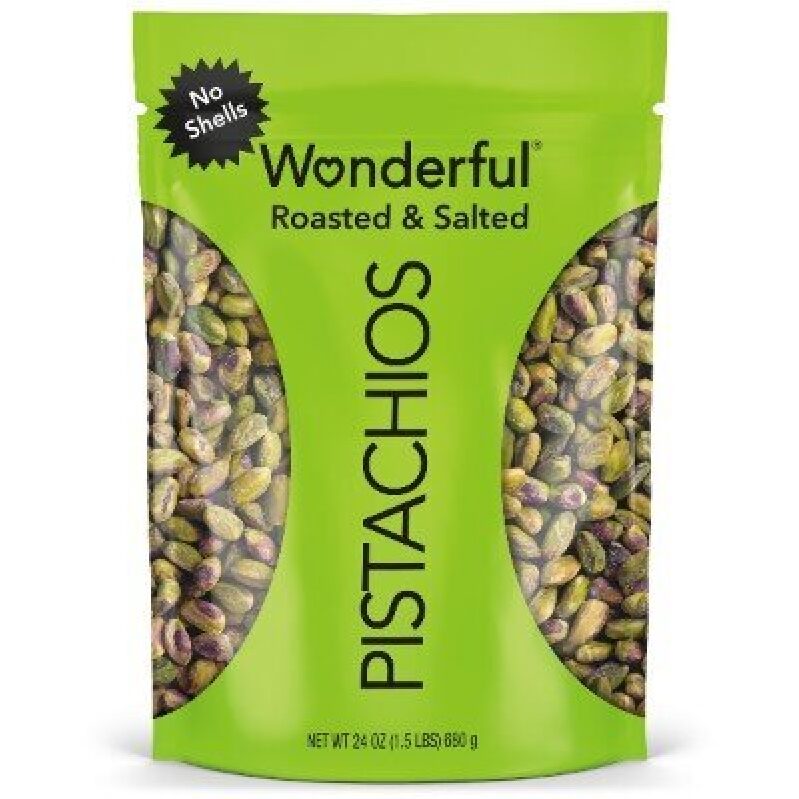 Roasted & Salted Pistachios - No Shells, 24oz
