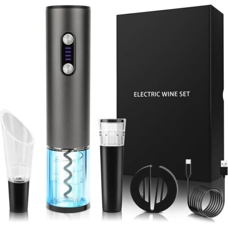 Electric Wine Opener Gift Set - 43% Off