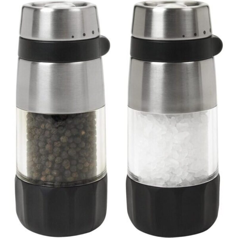 OXO Salt and Pepper Grinders Set - Stainless Steel - Save 44%