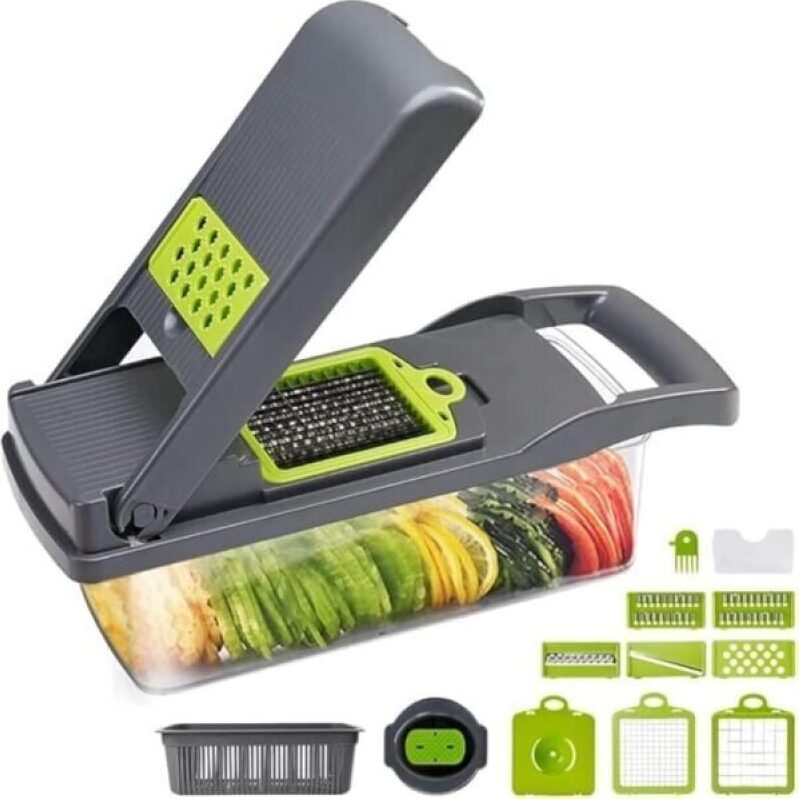 7 in 1 Kitchen Vegetable Chopper, Grater, Cutter and Slicer with Large Container - 50% OFF